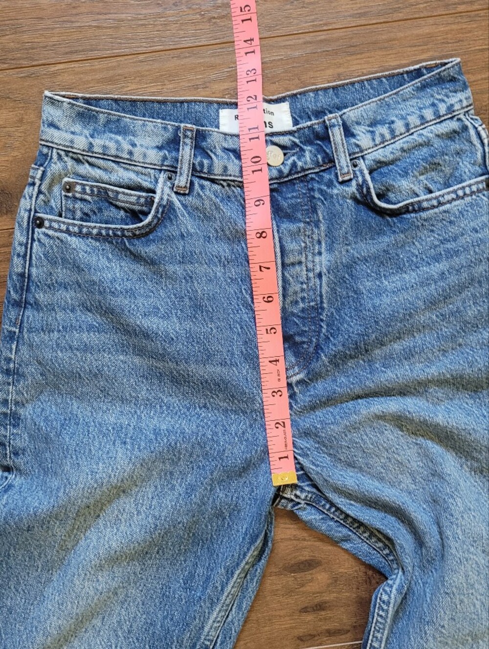 Reformation Cynthia Jeans - High Rise Straight Leg 90s Minimalist - Picture 4 of 10